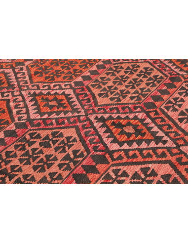 Rug Kilim Afghanistan 213x301 Reddish Orange Da