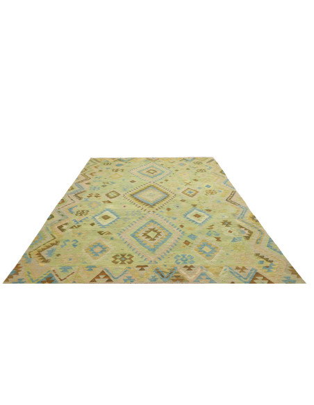 Tappeto Kilim Afghanistan 209x291 Verde Lime Ve