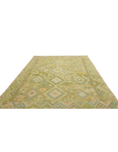 Rug Kilim Afghanistan 211x306 Green Blue Cream