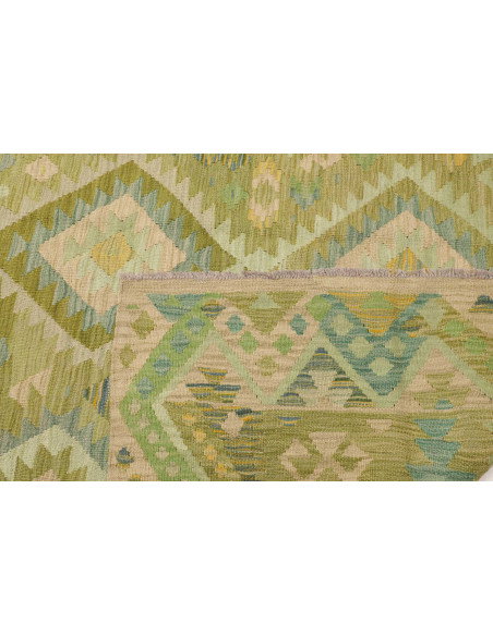 Rug Kilim Afghanistan 211x306 Green Blue Cream