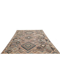 Tappeto Kilim Afghanistan 209x299 Marrone Grigi 2
