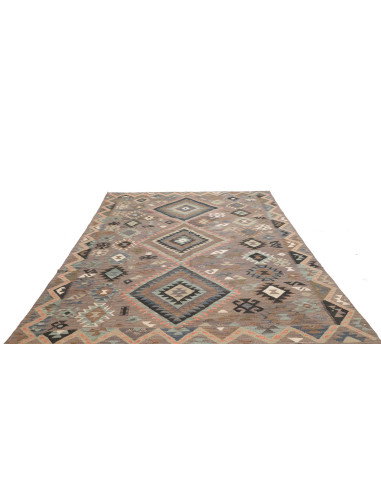 Rug Kilim Afghanistan 209x299 Brown Grey Sky Bl