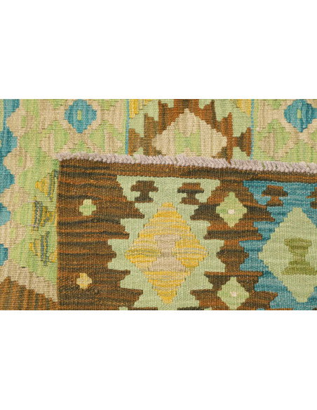 Rug Kilim Afghanistan 205x292 Brown Green Blue