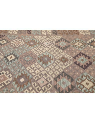Tappeto Kilim Afghanistan 206x288 Grigio Tortor