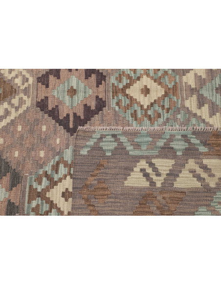 Rug Kilim Afghanistan 206x288 Taupe Aquamarine