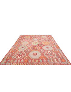Rug Kilim Afghanistan 213x280 Terracotta Blue O 2