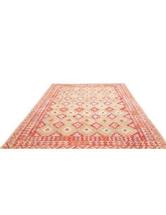 Tappeto Kilim Afghanistan 216x303 Beige Rosso B 2