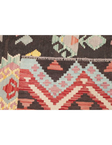 Rug Kilim Afghanistan 208x287 Dark Brown Red Bl
