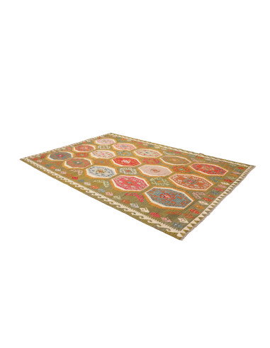 Rug Kilim Afghanistan 206x290 Olive Green Terra