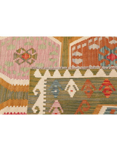 Rug Kilim Afghanistan 206x290 Olive Green Terra