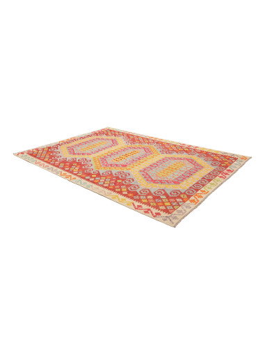 Rug Kilim Afghanistan 206x288 Terracotta Red Sk