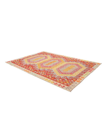 Rug Kilim Afghanistan 206x288 Terracotta Red Sk