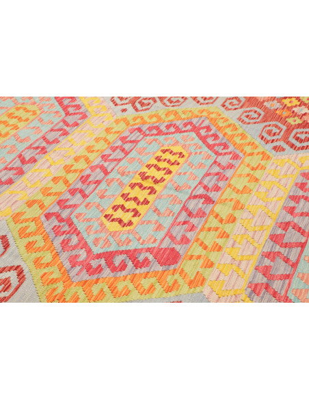 Rug Kilim Afghanistan 206x288 Terracotta Red Sk