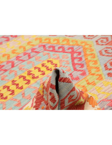 Rug Kilim Afghanistan 206x288 Terracotta Red Sk