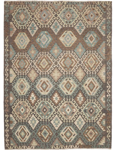 Rug Kilim Afghanistan 210x295 Brown Grey Teal B