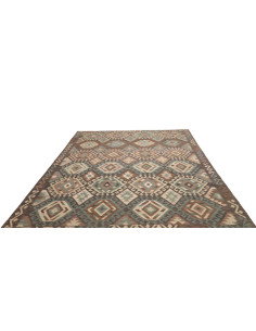 Tappeto Kilim Afghanistan 210x295 Marrone Grigi 2