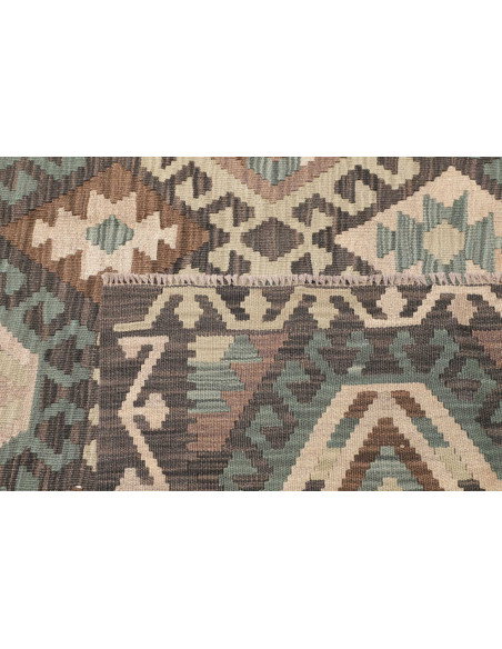 Rug Kilim Afghanistan 210x295 Brown Grey Teal B