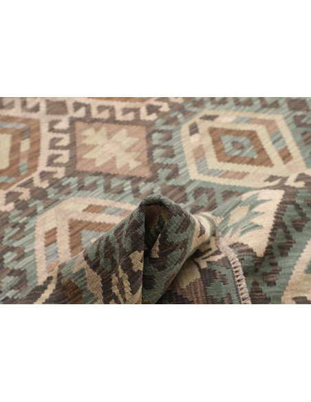 Rug Kilim Afghanistan 210x295 Brown Grey Teal B