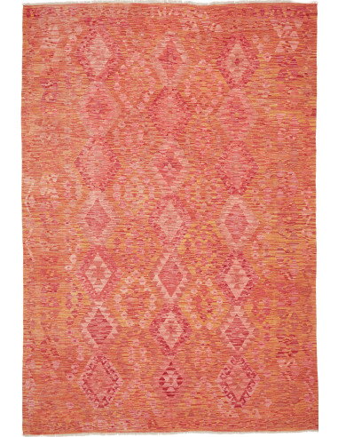 Tappeto Kilim Afghanistan 202x293 Arancione Ros