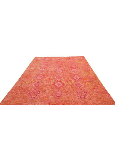 Tappeto Kilim Afghanistan 202x293 Arancione Ros