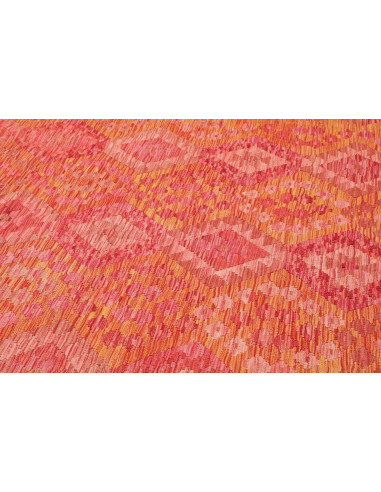 Rug Kilim Afghanistan 202x293 Coral Red Orange