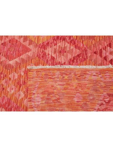 Tappeto Kilim Afghanistan 202x293 Arancione Ros