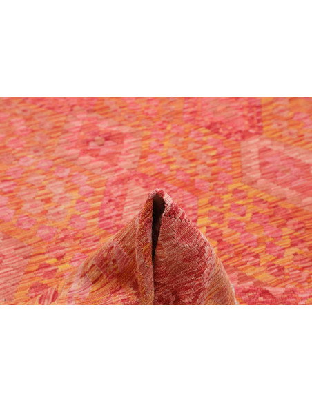 Rug Kilim Afghanistan 202x293 Coral Red Orange