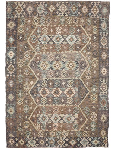 Rug Kilim Afghanistan 210x299 Brown Beige Grey