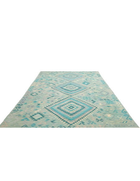 Rug Kilim Afghanistan 205x307 Aquamarine Turquo