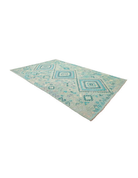 Rug Kilim Afghanistan 205x307 Aquamarine Turquo