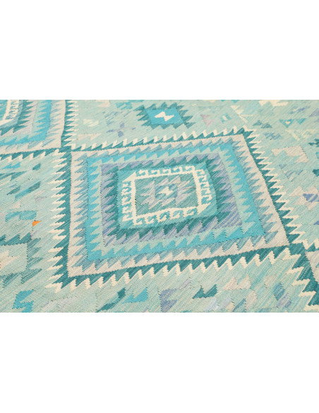 Rug Kilim Afghanistan 205x307 Aquamarine Turquo