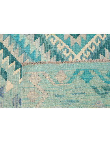 Tappeto Kilim Afghanistan 205x307 Acquamarina T