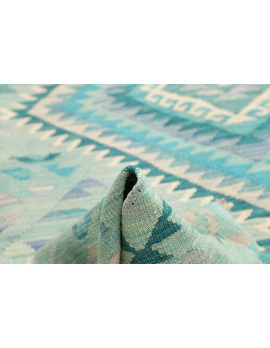Tappeto Kilim Afghanistan 205x307 Acquamarina T