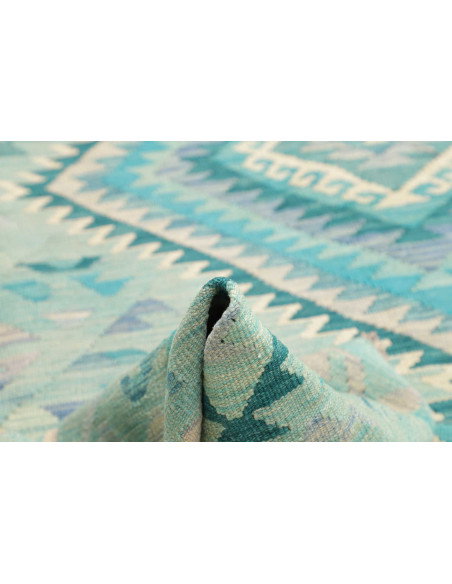 Rug Kilim Afghanistan 205x307 Aquamarine Turquo