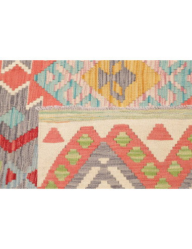 Rug Kilim Afghanistan 203x317 Light Grey Charco