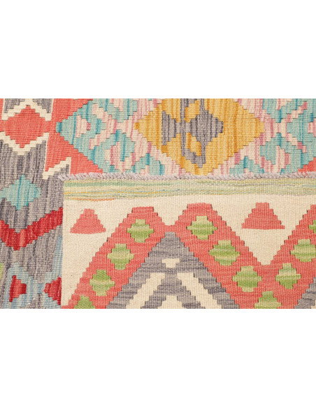 Rug Kilim Afghanistan 203x317 Light Grey Charco