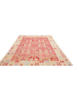 Tappeto Kilim Afghanistan 206x311 Rosso Terra A 2