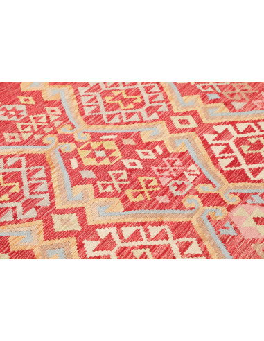 Rug Kilim Afghanistan 206x311 Terracotta Red Iv