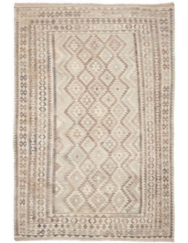 Rug Kilim Afghanistan 198x291 Cream Beige Brown