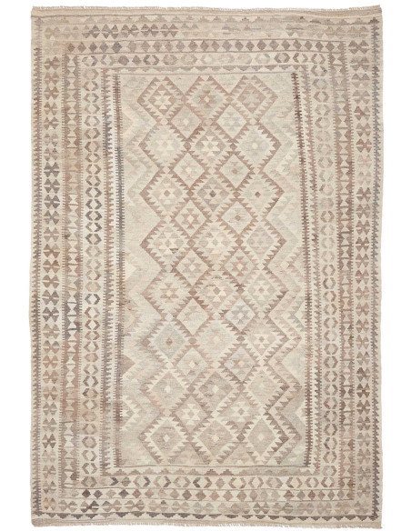 Rug Kilim Afghanistan 198x291 Cream Beige Brown