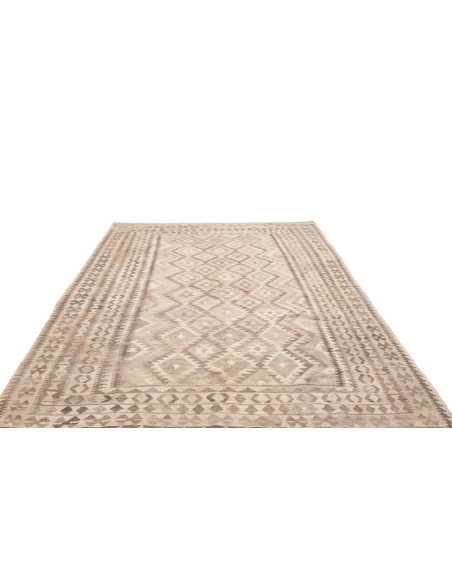 Tappeto Kilim Afghanistan 198x291 Crema Beige M