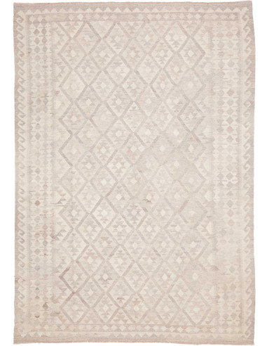 Tappeto Kilim Afghanistan 209x292 Beige Greige