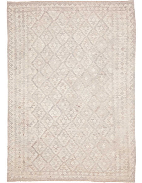 Tappeto Kilim Afghanistan 209x292 Beige Greige