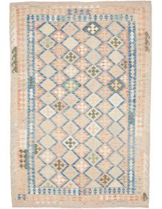 Tappeto Kilim Afghanistan 200x292 Beige Sabbia