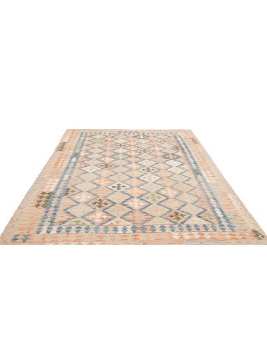 Tappeto Kilim Afghanistan 200x292 Beige Sabbia