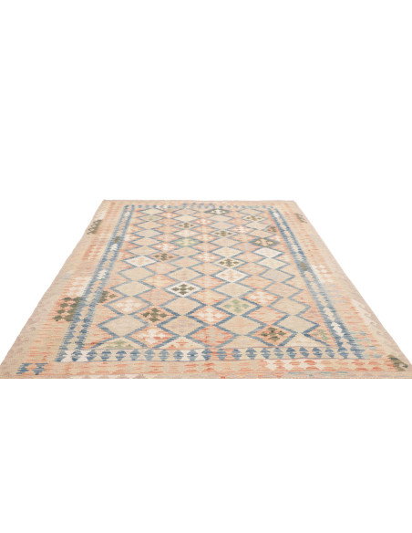 Tappeto Kilim Afghanistan 200x292 Beige Sabbia