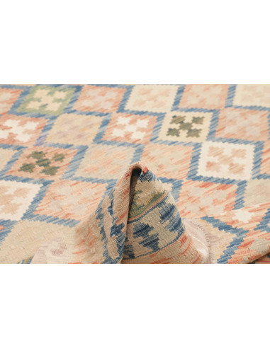 Tappeto Kilim Afghanistan 200x292 Beige Sabbia