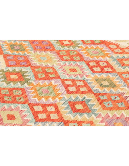 Tappeto Kilim Afghanistan 203x293 Arancione Ter