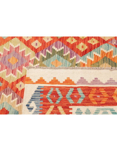 Tappeto Kilim Afghanistan 203x293 Arancione Ter