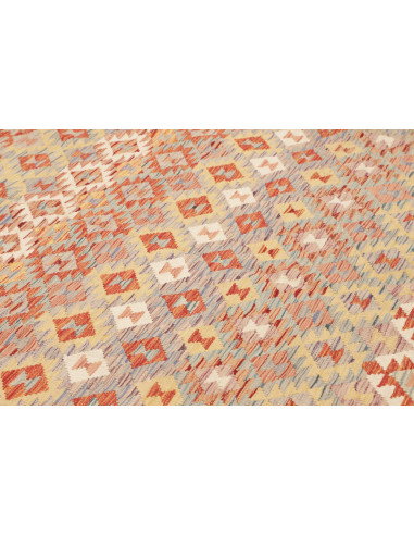 Tappeto Kilim Afghanistan 205x300 Grigio Azzurr